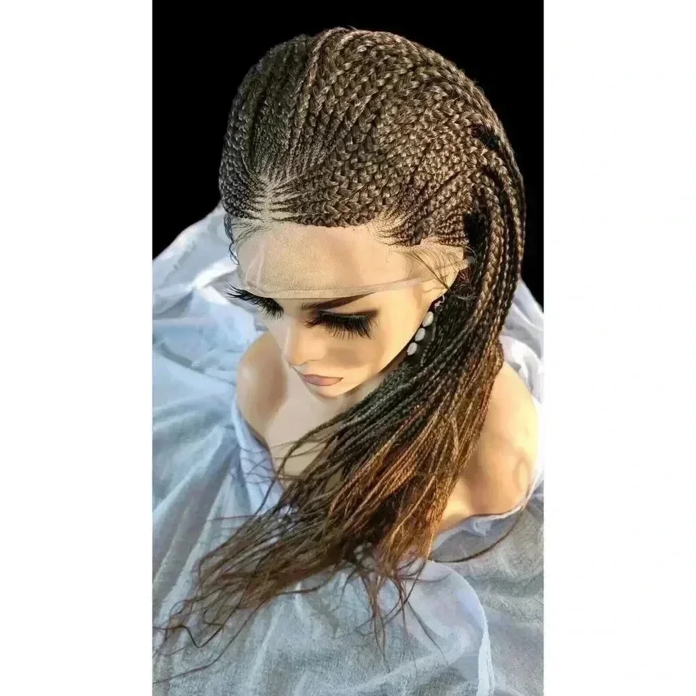 Stunning Handmade Braided Wigs, Luxurious, # 2/30 Ombre Box Braid Lace Long NWT!